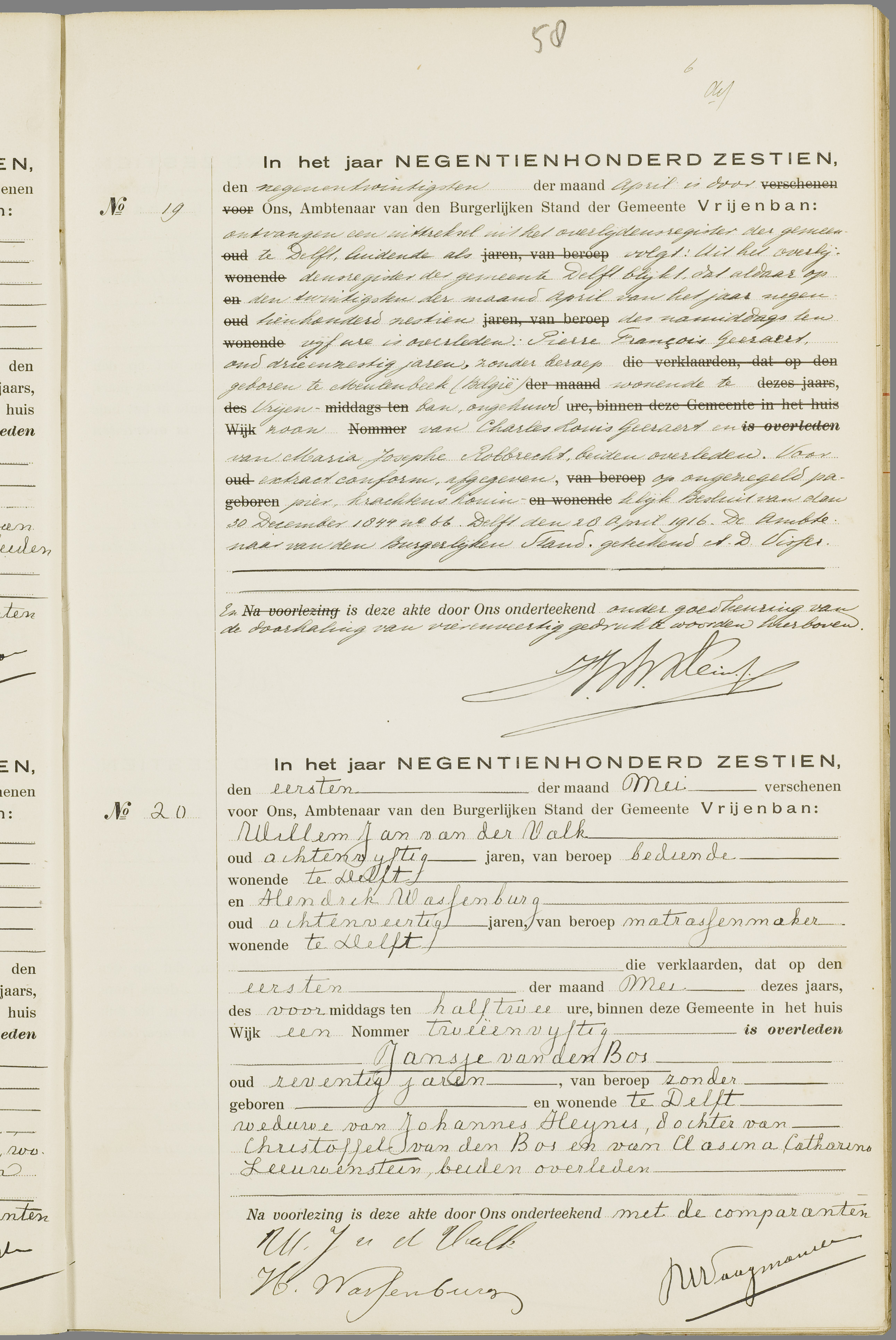 Scan 118 uit het bronpakket: Vrijenban: overlijdensakten 1913–1920