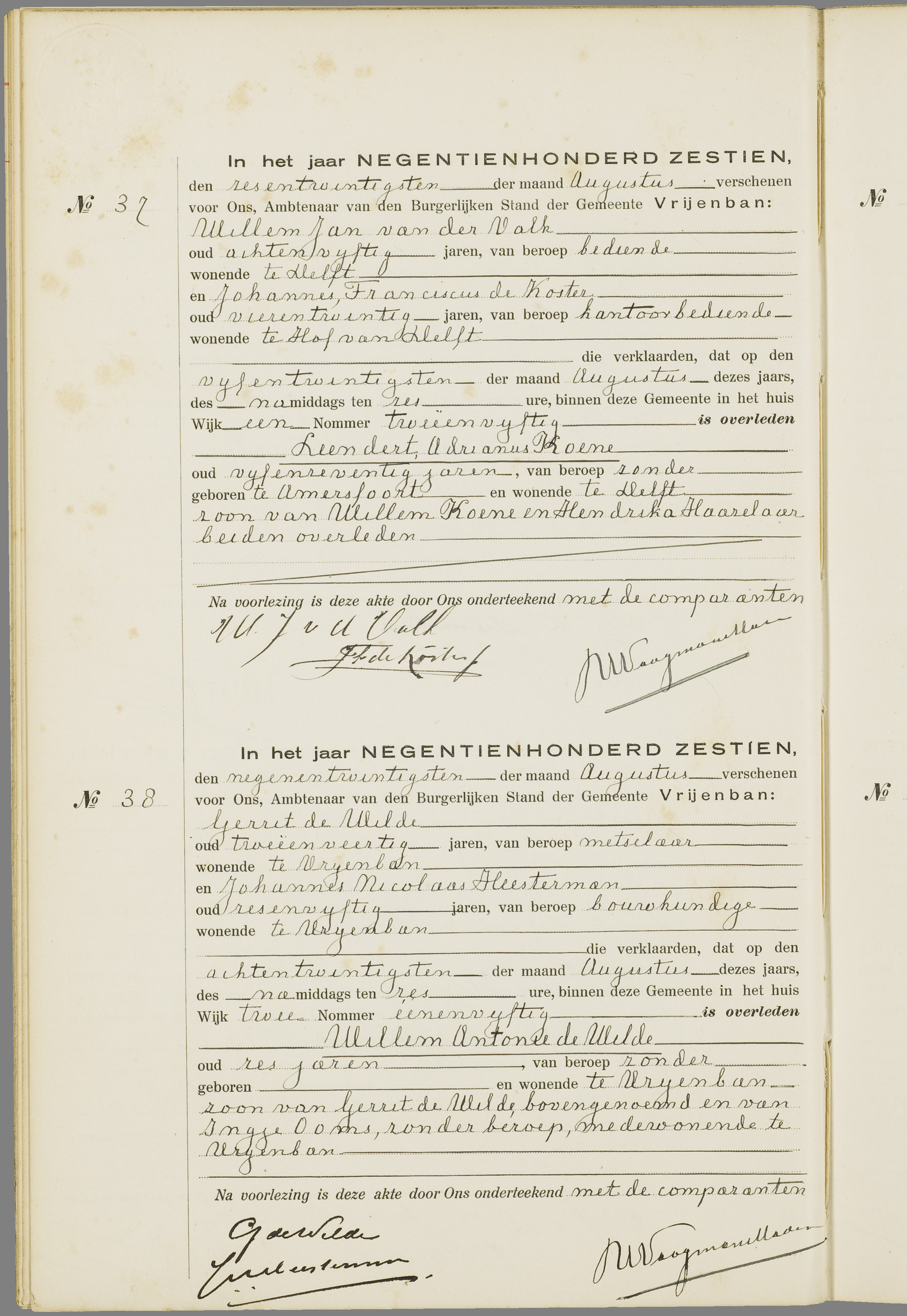Scan 127 uit het bronpakket: Vrijenban: overlijdensakten 1913–1920