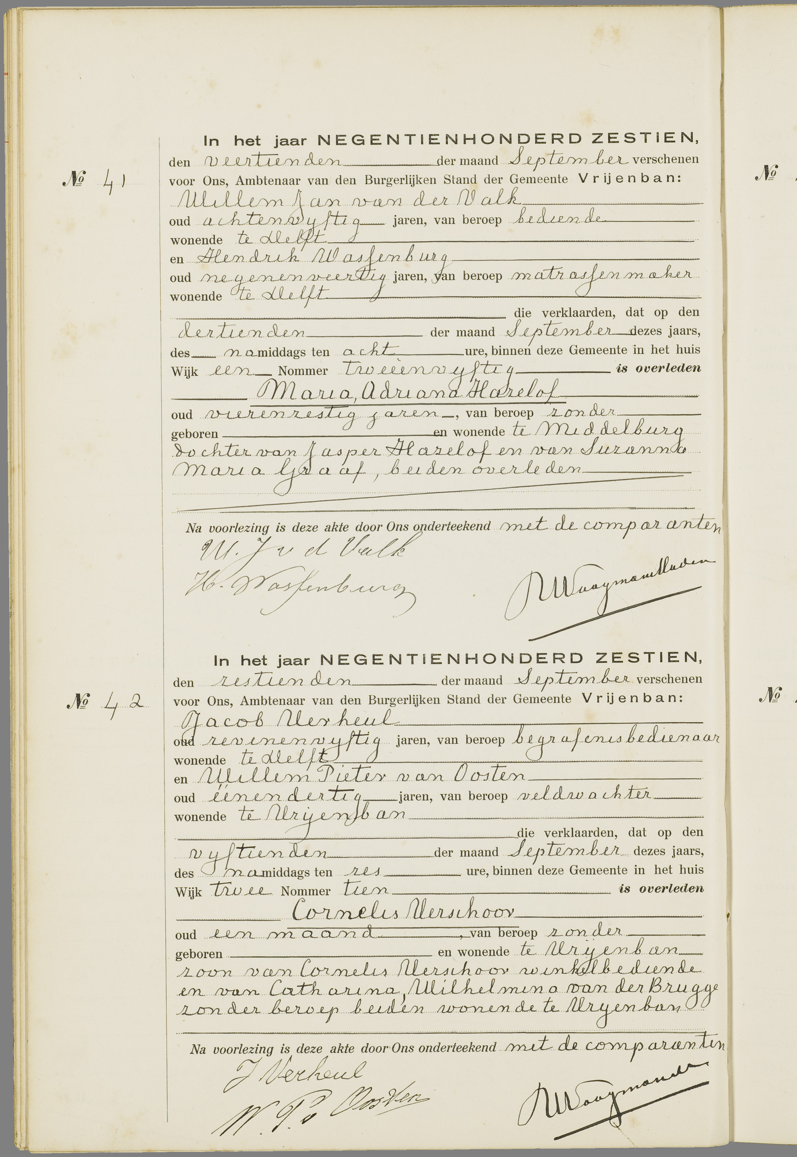 Scan 129 uit het bronpakket: Vrijenban: overlijdensakten 1913–1920