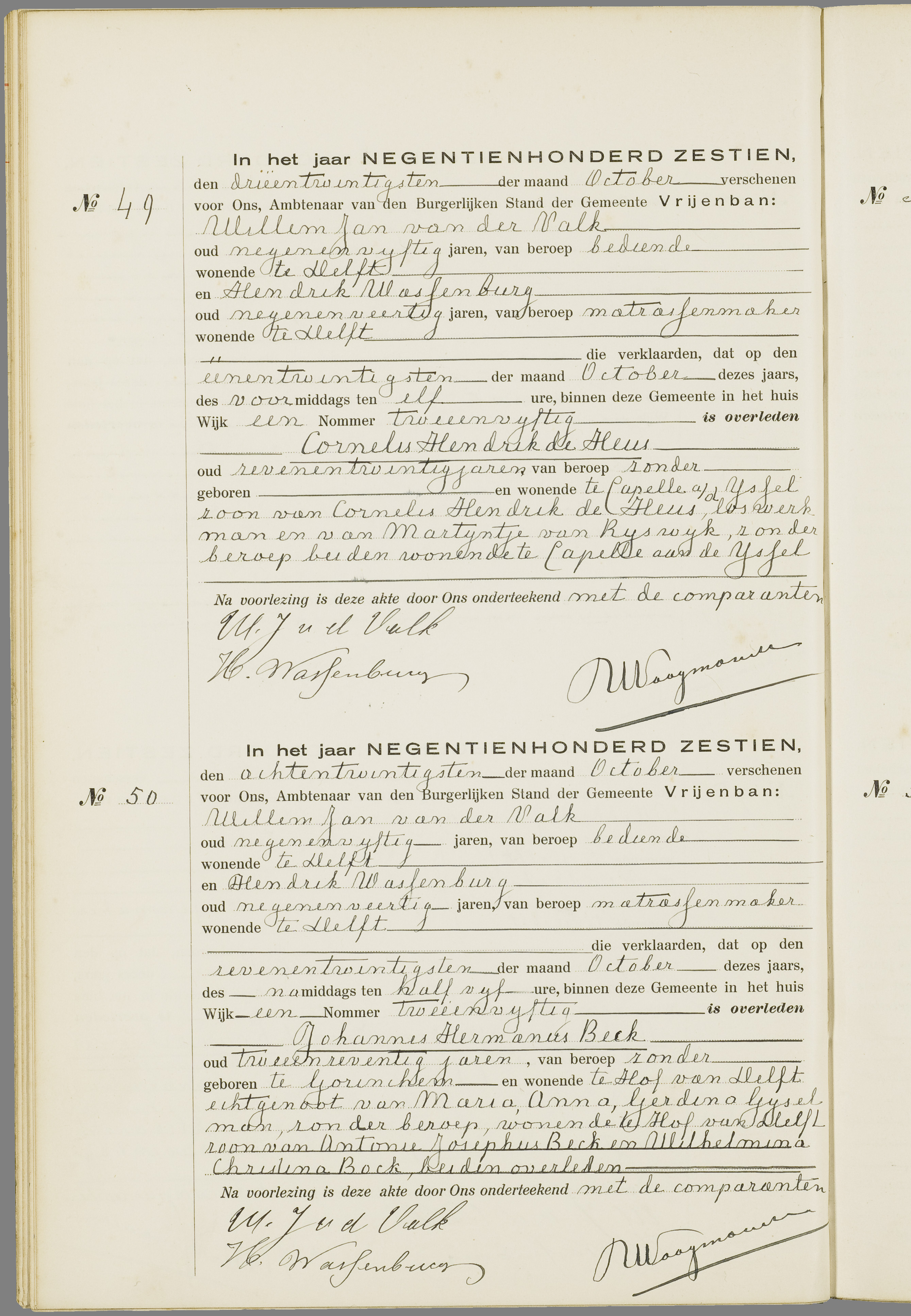 Scan 133 uit het bronpakket: Vrijenban: overlijdensakten 1913–1920