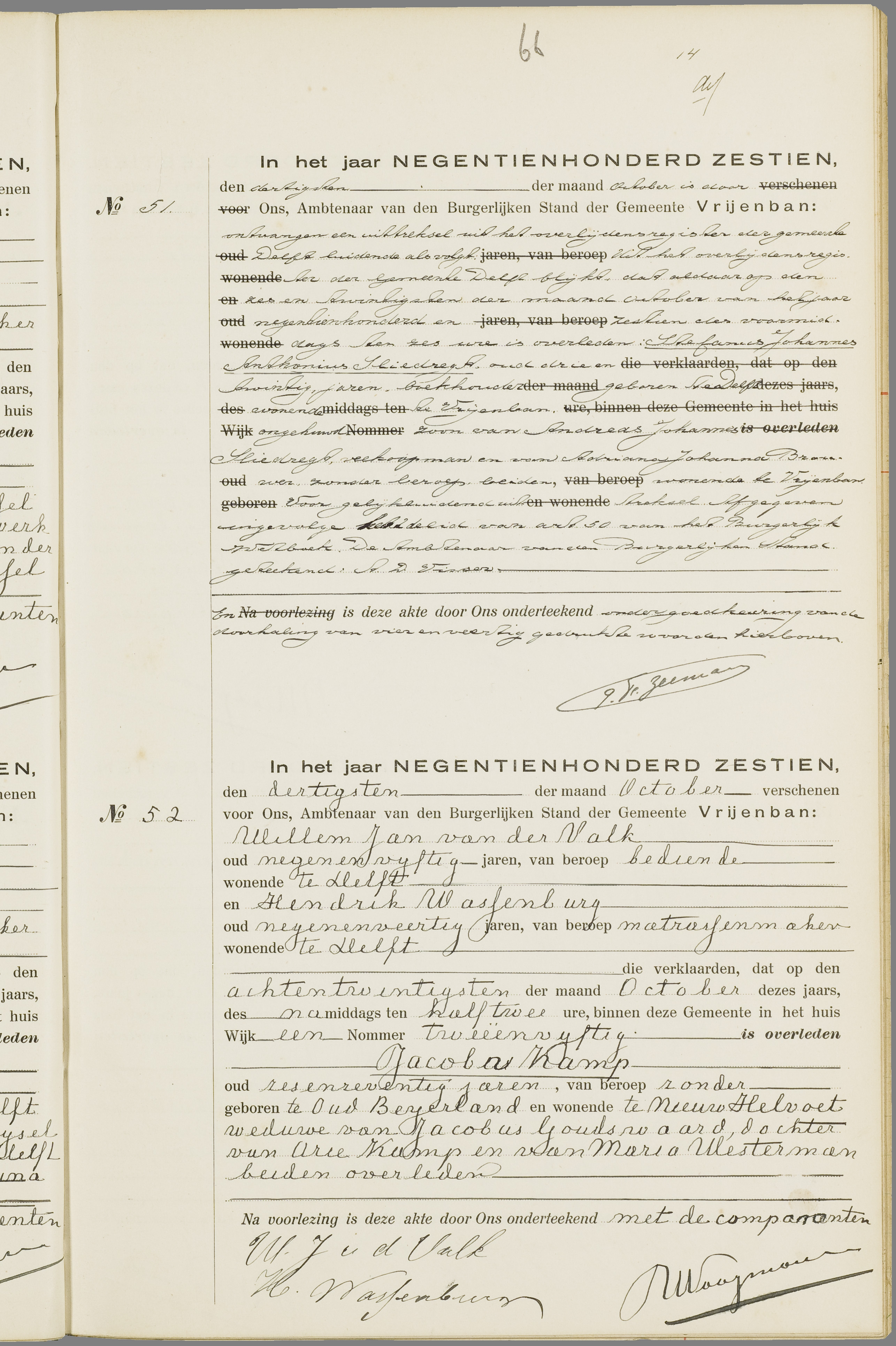 Scan 134 uit het bronpakket: Vrijenban: overlijdensakten 1913–1920
