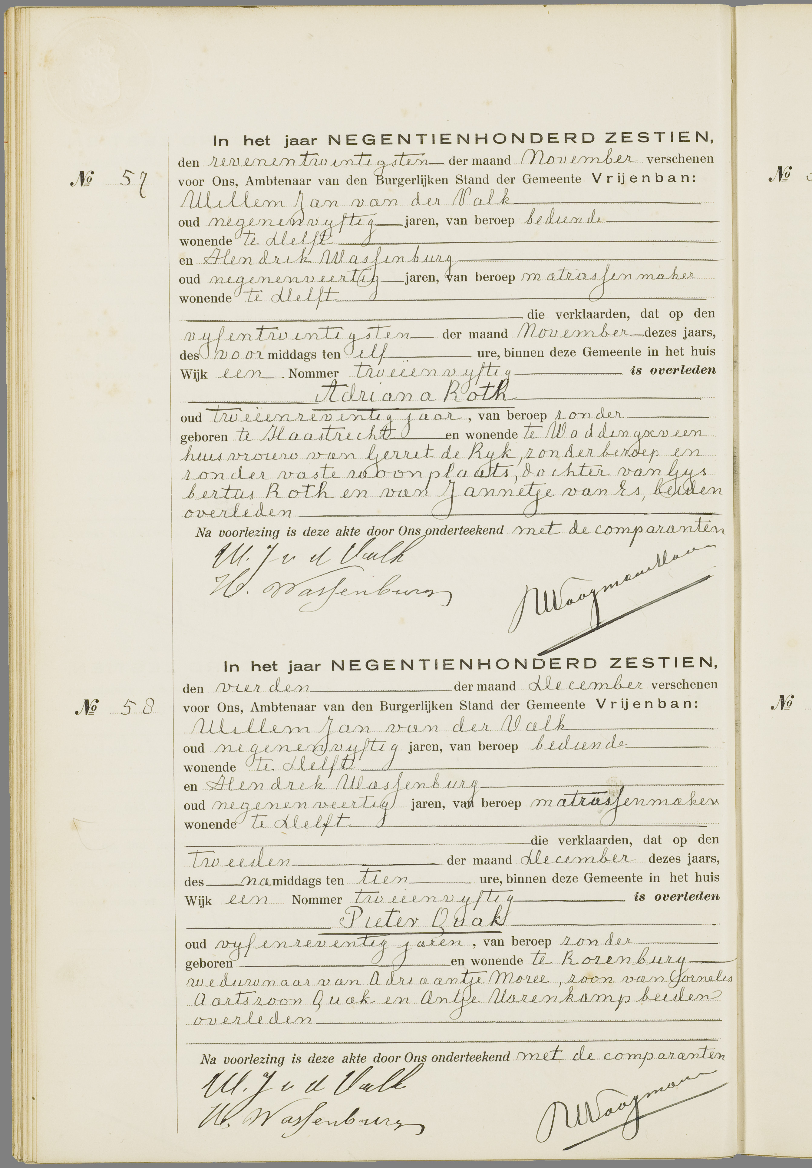 Scan 137 uit het bronpakket: Vrijenban: overlijdensakten 1913–1920