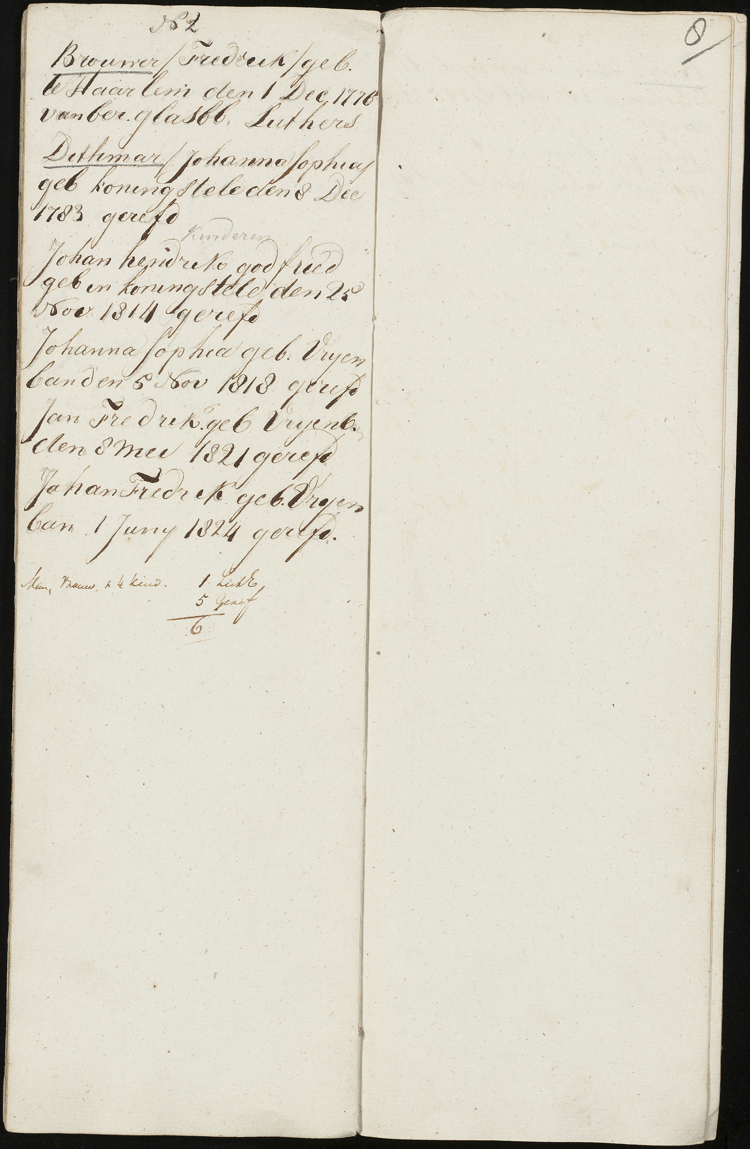 Scan 10 uit het bronpakket: Vrijenban: register van ingezetenen 1825–1828