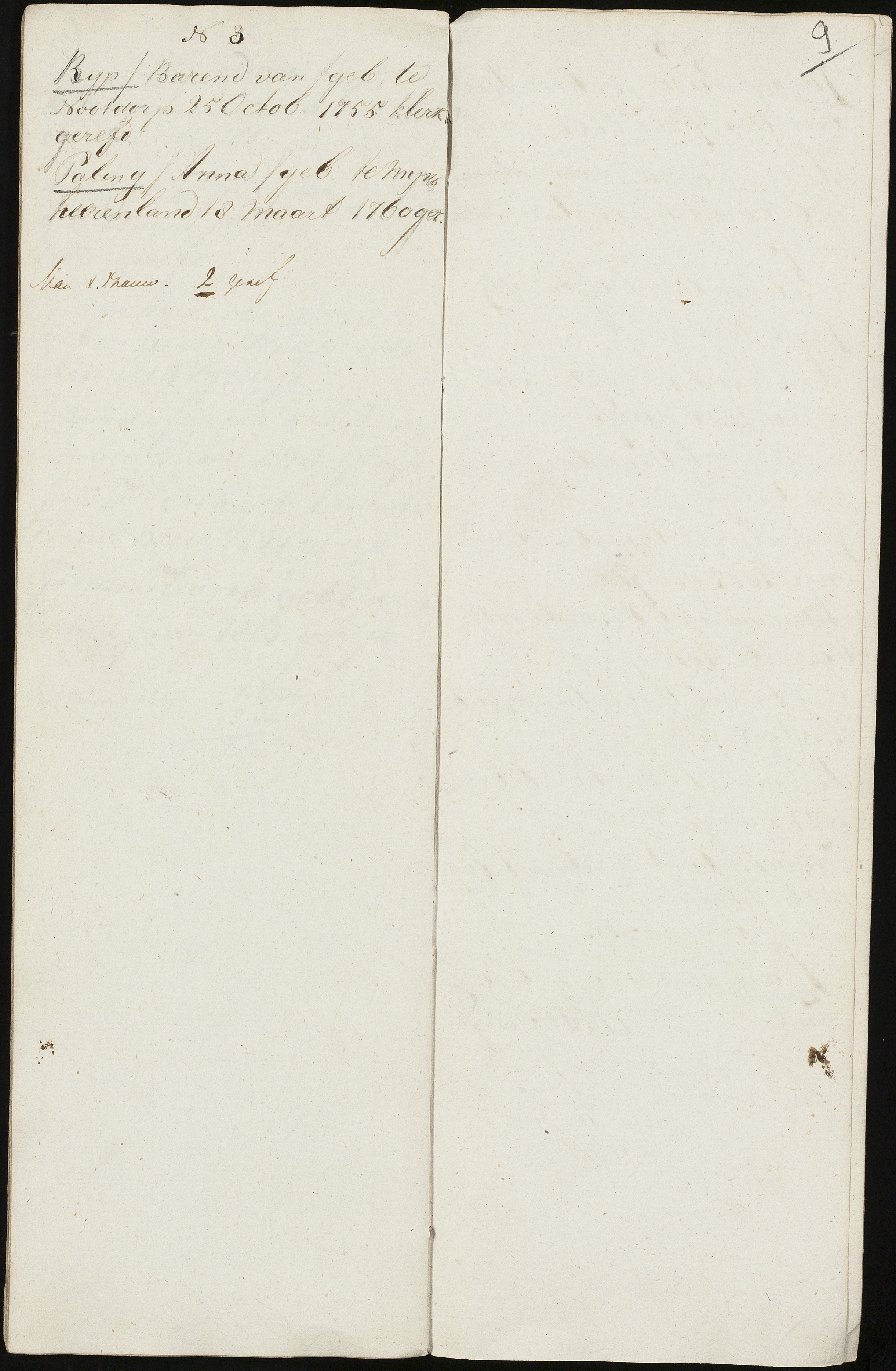 Scan 11 uit het bronpakket: Vrijenban: register van ingezetenen 1825–1828