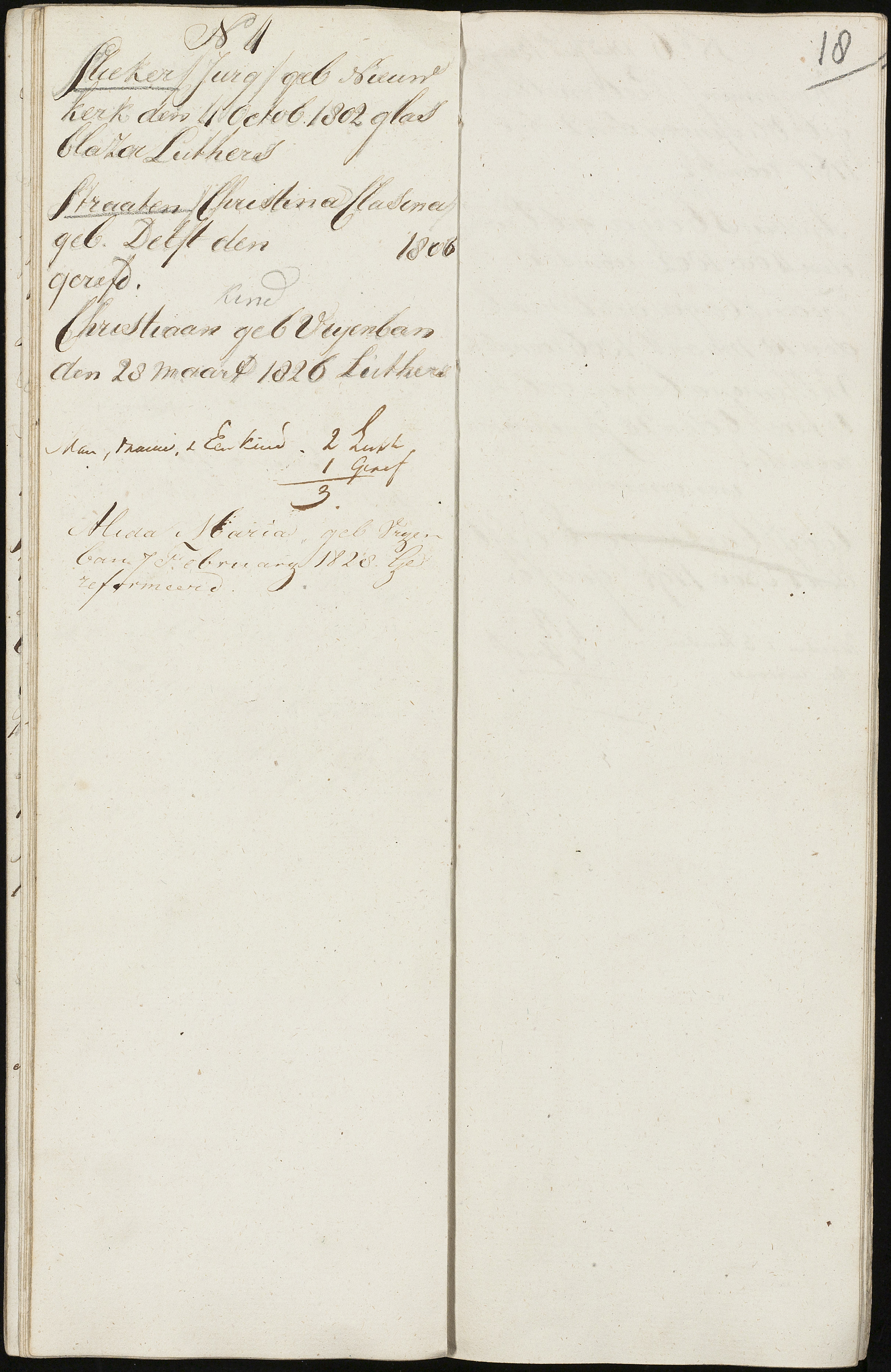 Scan 20 uit het bronpakket: Vrijenban: register van ingezetenen 1825–1828