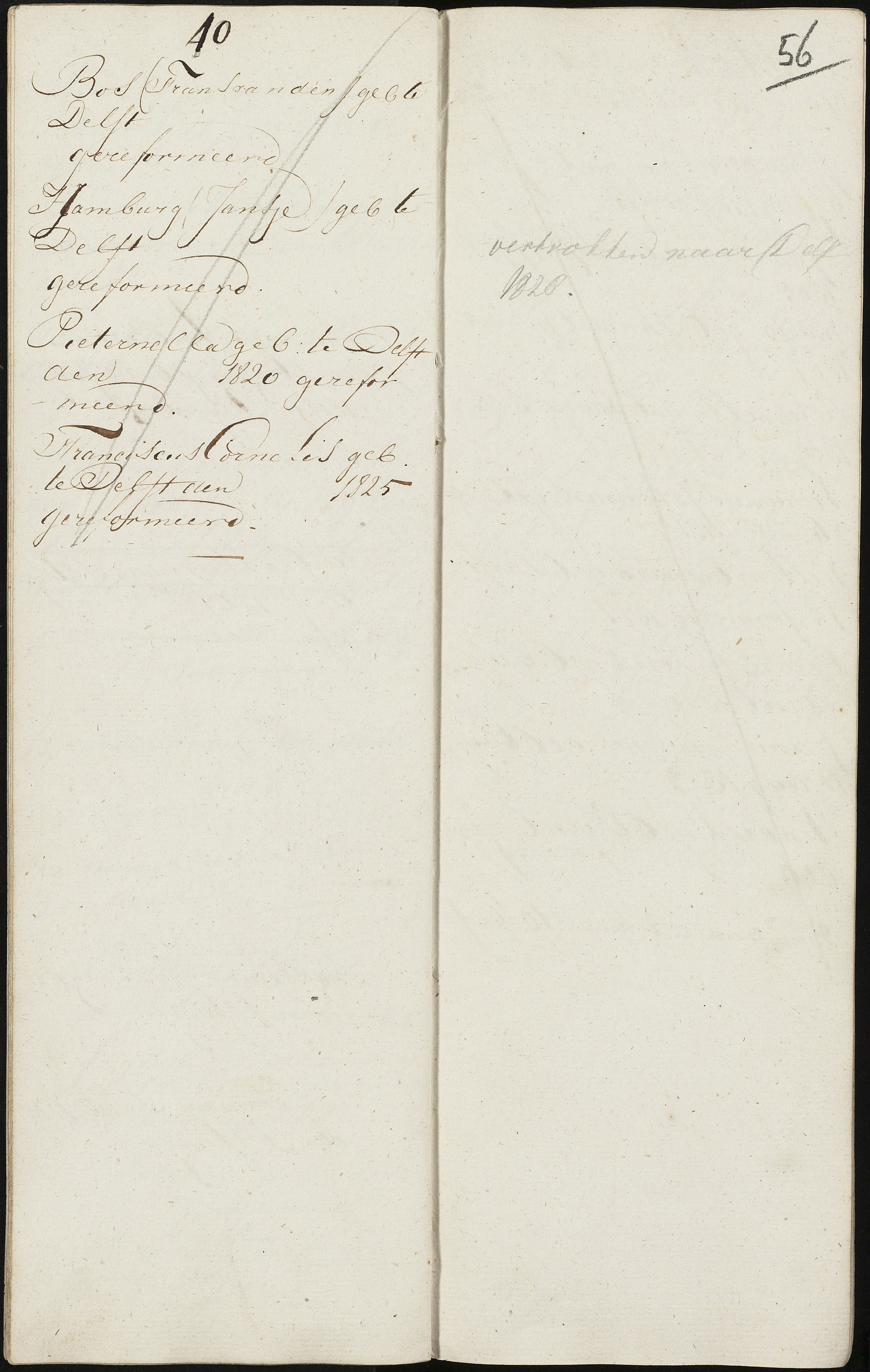 Scan 58 uit het bronpakket: Vrijenban: register van ingezetenen 1825–1828